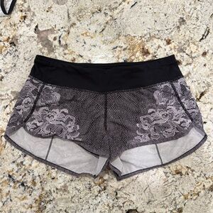 Lululemon Athletica Black and Gray Athletic Shorts